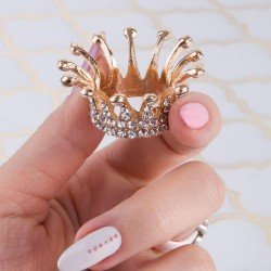 Penselhållare i glas formad som en krona - Guld - Penselställ / Penselstativ -glamandbeauty.se Penselhållare i glas formad som en krona - Guld - Penselställ / Penselstativ -glamandbeauty.se