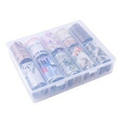 Nagelfolie / folie - Set 10 färger - 100 cm / st - Nagelfolie -glamandbeauty.se Nagelfolie / folie - Set 10 färger - 100 cm / st - Nagelfolie -glamandbeauty.se