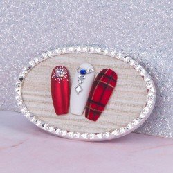 Penselställ / blandningsyta / display - Cirlel - Silver + Stenar - Displayer / Övningsmaterial -glamandbeauty.se Penselställ / blandningsyta / display - Cirlel - Silver + Stenar - Displayer / Övningsmaterial -glamandbeauty.se