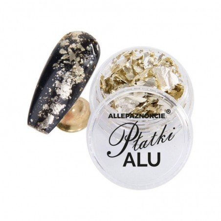 Nageldekorationer - Metall / Alu flingor - 07