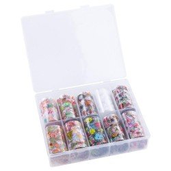 Nagelfolie / folie - Set 10 färger - 100 cm / st - Nagelfolie -glamandbeauty.se Nagelfolie / folie - Set 10 färger - 100 cm / st - Nagelfolie -glamandbeauty.se