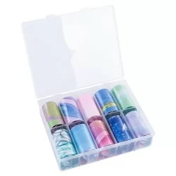 Nagelfolie / folie - Set 10 färger - 100 cm / st - Nagelfolie -glamandbeauty.se Nagelfolie / folie - Set 10 färger - 100 cm / st - Nagelfolie -glamandbeauty.se