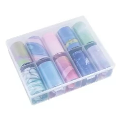 Nagelfolie / folie - Set 10 färger - 100 cm / st - Nagelfolie -glamandbeauty.se Nagelfolie / folie - Set 10 färger - 100 cm / st - Nagelfolie -glamandbeauty.se