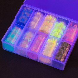 Nagelfolie / folie - Set 10 färger - 100 cm / st - Nagelfolie -glamandbeauty.se Nagelfolie / folie - Set 10 färger - 100 cm / st - Nagelfolie -glamandbeauty.se