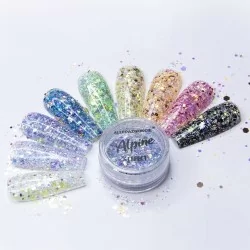 Mix glitter - Alpine effekt - 08 - Mix glitter / dekorationer -glamandbeauty.se