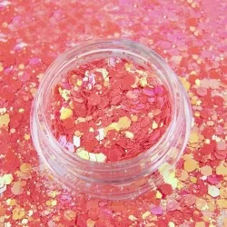 Glitter - Hexagon - Primavera - 06 - Mix glitter / dekorationer -glamandbeauty.se