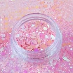 Glitter - Hexagon - Primavera - 05 - Mix glitter / dekorationer -glamandbeauty.se