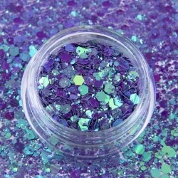 Glitter - Hexagon - Primavera - 10 - Mix glitter / dekorationer -glamandbeauty.se