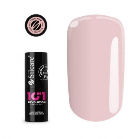 Silcare  - 10in1 Revolution - Pumpflaska - Light Pink 15 ml