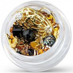 Dekorationer - Mix - Gold - 07 - Jet - Mix glitter / dekorationer -glamandbeauty.se Dekorationer - Mix - Gold - 07 - Jet - Mix glitter / dekorationer -glamandbeauty.se