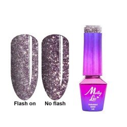 Mollylac - Gellack - Flashling lights - 563 5ml - Flash / Glitter -glamandbeauty.se Mollylac - Gellack - Flashling lights - 563 5ml - Flash / Glitter -glamandbeauty.se