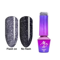 Mollylac - Gellack - Flashling lights - 614 5ml - Flash / Glitter -glamandbeauty.se