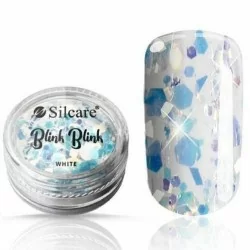 Silcare - Glitter flakes - Blink blink - White - Flakes - Glitter -glamandbeauty.se