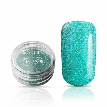 Silcare - Shimmer Nymph - Turquoise glitter - 3 gram