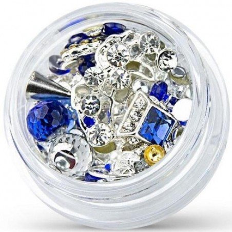 Dekorationer - Mix - Silver - 10 - Saphire