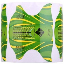 Nagelmallar - 300 st Gul / Grön U2-9A - Nagelmallar  -glamandbeauty.se