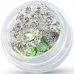 Dekorationer - Mix - Silver - 08 - Chrysolite - Mix glitter / dekorationer -glamandbeauty.se Dekorationer - Mix - Silver - 08 - Chrysolite - Mix glitter / dekorationer -glamandbeauty.se