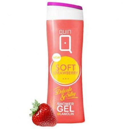 Silcare - Quin - Duschgel med lanolin - Jordgubb - 250 ml