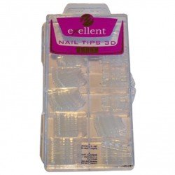 Silcare - Nageltippar - Exellent - 3D Tippar - 100 st - Design tippar - 3D / Stiletto - mfl -glamandbeauty.se