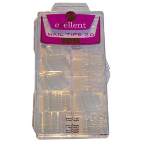 Silcare - Nageltippar - Exellent - 3D Tippar - 100 st