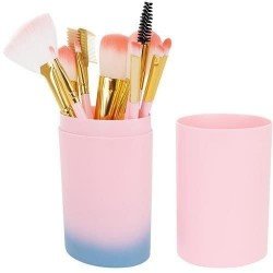 Set med 12 sminkbortstar i rosa / blått med etui - Ansikte -glamandbeauty.se Set med 12 sminkbortstar i rosa / blått med etui - Ansikte -glamandbeauty.se