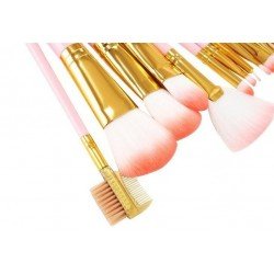 Set med 12 sminkbortstar i rosa / blått med etui - Ansikte -glamandbeauty.se Set med 12 sminkbortstar i rosa / blått med etui - Ansikte -glamandbeauty.se