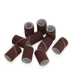 Slipringar med sandpapper för nagelslip - 180 Grit - 25st - Sandpappershylsor -glamandbeauty.se