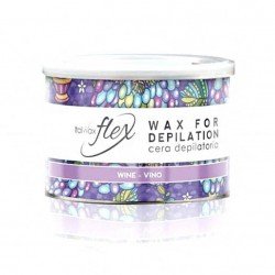400g Flex - Wine - Varmt Vax Burk - Italwax - Varmvax - Burk -glamandbeauty.se
