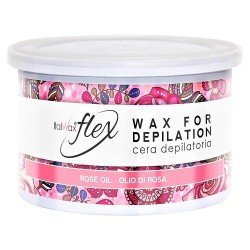 400g Flex - Rose Oil - Varmt Vax Burk - Italwax - Varmvax - Burk -glamandbeauty.se