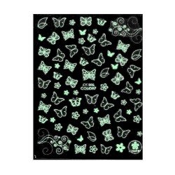Klisterdekaler - Lyser i UV ljus - CY-006 - För naglar - Vattendekaler / Stickers -glamandbeauty.se Klisterdekaler - Lyser i UV ljus - CY-006 - För naglar - Vattendekaler / Stickers -glamandbeauty.se
