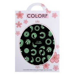 Klisterdekaler - Lyser i UV ljus - CY-040 - För naglar - Vattendekaler / Stickers -glamandbeauty.se