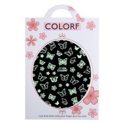 Klisterdekaler - Lyser i UV ljus - CY-006 - För naglar - Vattendekaler / Stickers -glamandbeauty.se Klisterdekaler - Lyser i UV ljus - CY-006 - För naglar - Vattendekaler / Stickers -glamandbeauty.se