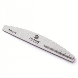 Nagelfil - Halvmåne - 180/240 - Inveray - Grå - Filar -glamandbeauty.se