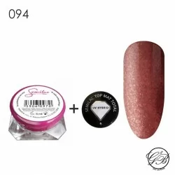 Semilac - UV Gel - Color - Glitter - Pink Gold - 094 - 5 ml - Semilac -glamandbeauty.se