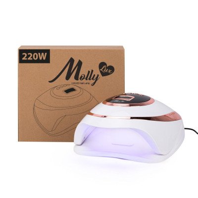 UV/LED 220W - Nagellampa - Z7 Molly lux - Vit / Guld - UV/LED Lampor -glamandbeauty.se