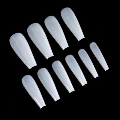 Neutrala - Ballerina tippar medium i box - 500 st - Design tippar - 3D / Stiletto - mfl -glamandbeauty.se