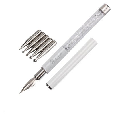 Crystal Stylograph - Penna för nagel dekorationer - Vit - Dekoration samt Stylograf -glamandbeauty.se Crystal Stylograph - Penna för nagel dekorationer - Vit - Dekoration samt Stylograf -glamandbeauty.se