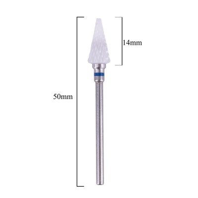 Keramisk slip bits - Vit / Blå - Triangel kon - M 3/32 - Bits -glamandbeauty.se Keramisk slip bits - Vit / Blå - Triangel kon - M 3/32 - Bits -glamandbeauty.se