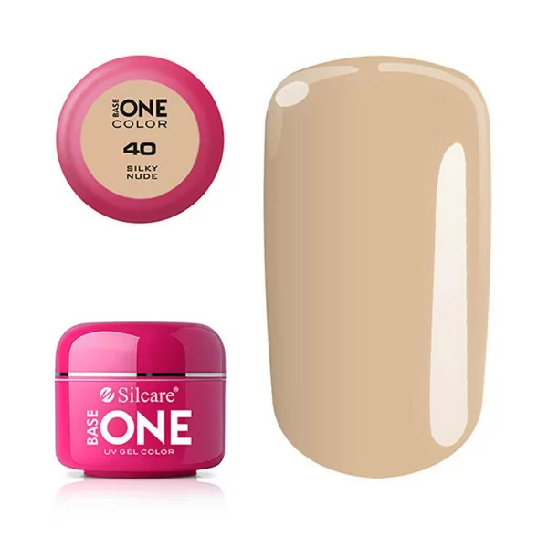 Base one - Color - UV Gel - Silky Nude - 40 - 5 gram