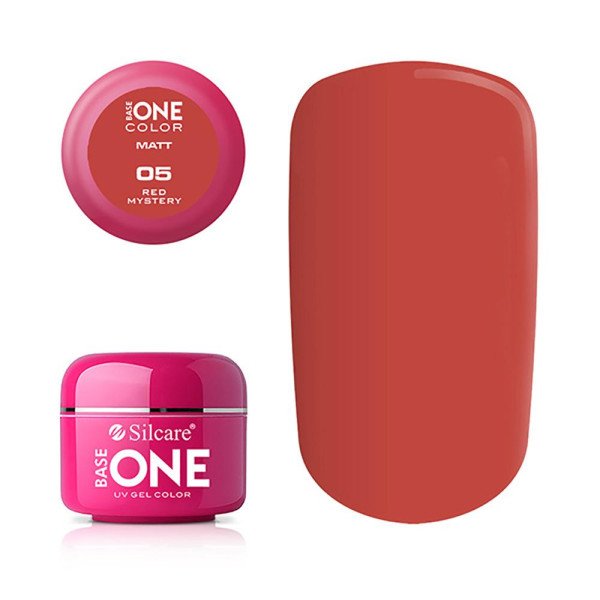 Base One - UV Gel - Matt - Red Mystery - 05 - 5 gram
