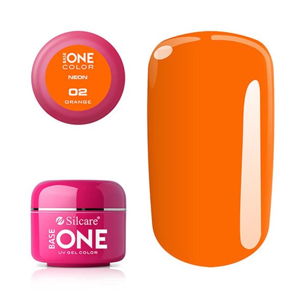 Base one - UV Gel - Neon - Orange - 02 - 5 gram