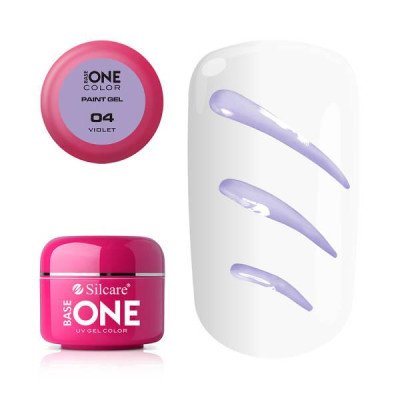 Base One - UV Gel - Paint Gel - Violet - 04 - 5 gram - UV-gel Paint Gel -glamandbeauty.se Base One - UV Gel - Paint Gel - Violet - 04 - 5 gram - UV-gel Paint Gel -glamandbeauty.se