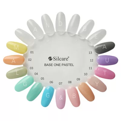 Base One - UV Gel -12-pack - Pastel Shades - 5g - Silcare - Set med gelér - Multipack -glamandbeauty.se