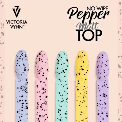 Top coat - Pepper - No Wipe Matt - 8 ml - Victoria Vynn - Top / Bas / Remover -glamandbeauty.se