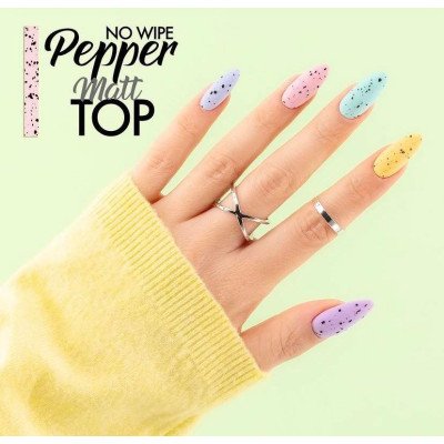 Top coat - Pepper - No Wipe Matt - 8 ml - Victoria Vynn - Top / Bas / Remover -glamandbeauty.se Top coat - Pepper - No Wipe Matt - 8 ml - Victoria Vynn - Top / Bas / Remover -glamandbeauty.se