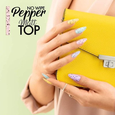 Top coat - Pepper - No Wipe Matt - 8 ml - Victoria Vynn - Top / Bas / Remover -glamandbeauty.se Top coat - Pepper - No Wipe Matt - 8 ml - Victoria Vynn - Top / Bas / Remover -glamandbeauty.se