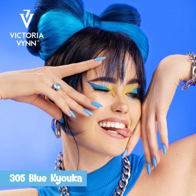 Victoria Vynn - Gel Polish - 305 Blue Kyouka - Gellack - Enkelfärgad -glamandbeauty.se