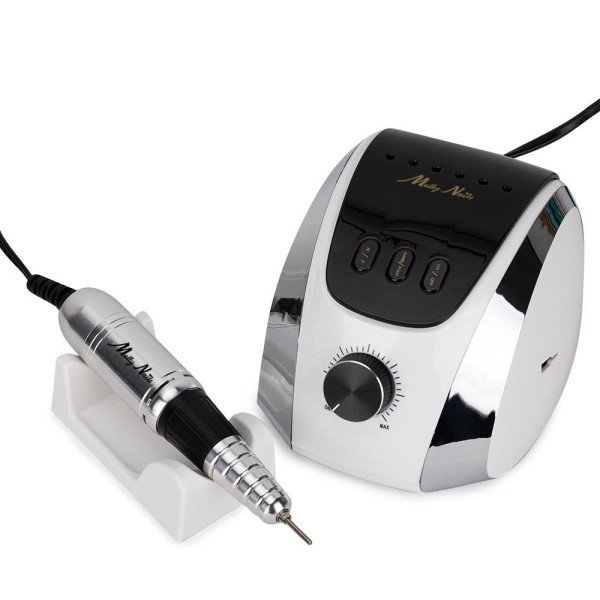 Elektrisk nagelfil - M13 - 35000 RPM - 68W - Vit / Silver