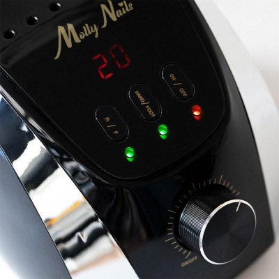 Elektrisk nagelfil - M13 - 35000 RPM - 68W - Svart / Silver - Slipmaskiner -glamandbeauty.se Elektrisk nagelfil - M13 - 35000 RPM - 68W - Svart / Silver - Slipmaskiner -glamandbeauty.se