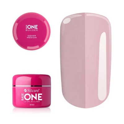 Base One - Builder - Cover Medium - 250 gram - Silcare - 250g -glamandbeauty.se